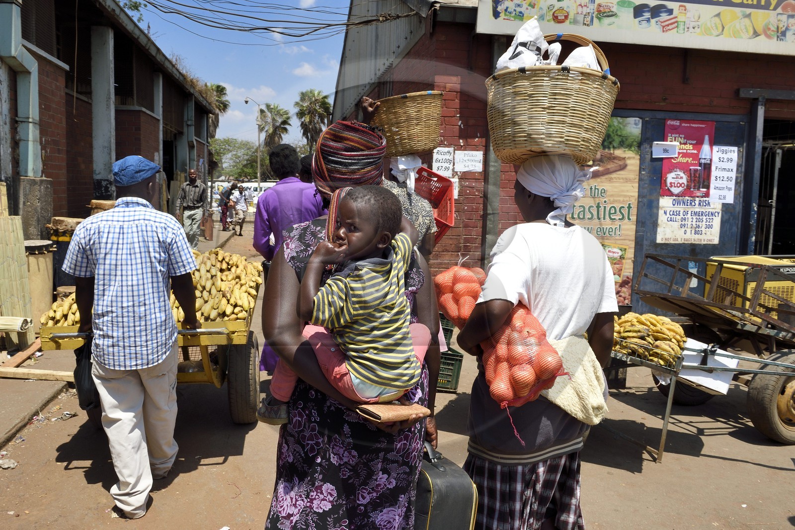 Zimbabwe, Harare, marché de Mbare