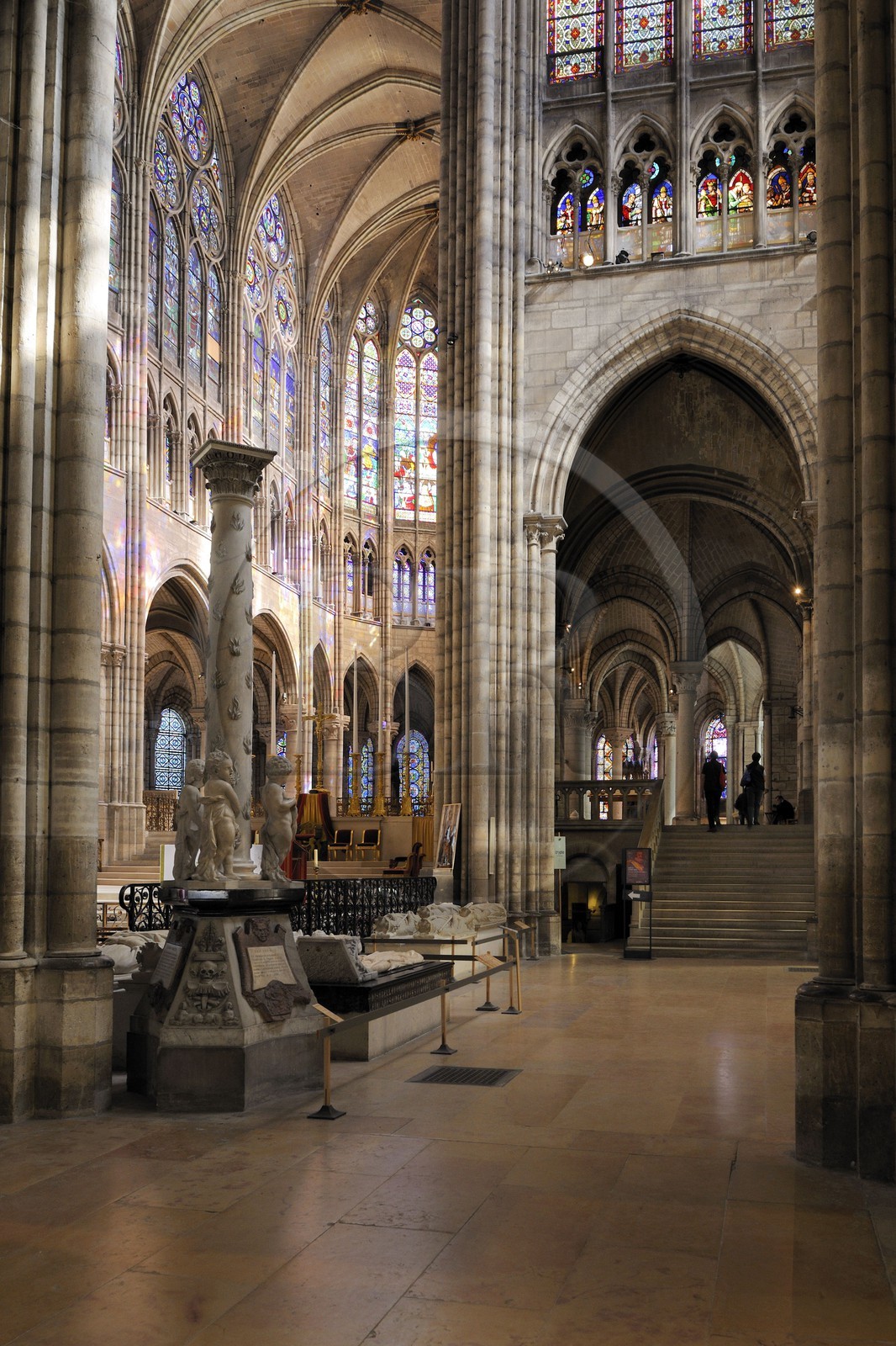 France, Seine Saint Denis, Saint Denis, the Saint Denis Basilica, recumbent statue of Francois II in the foreground