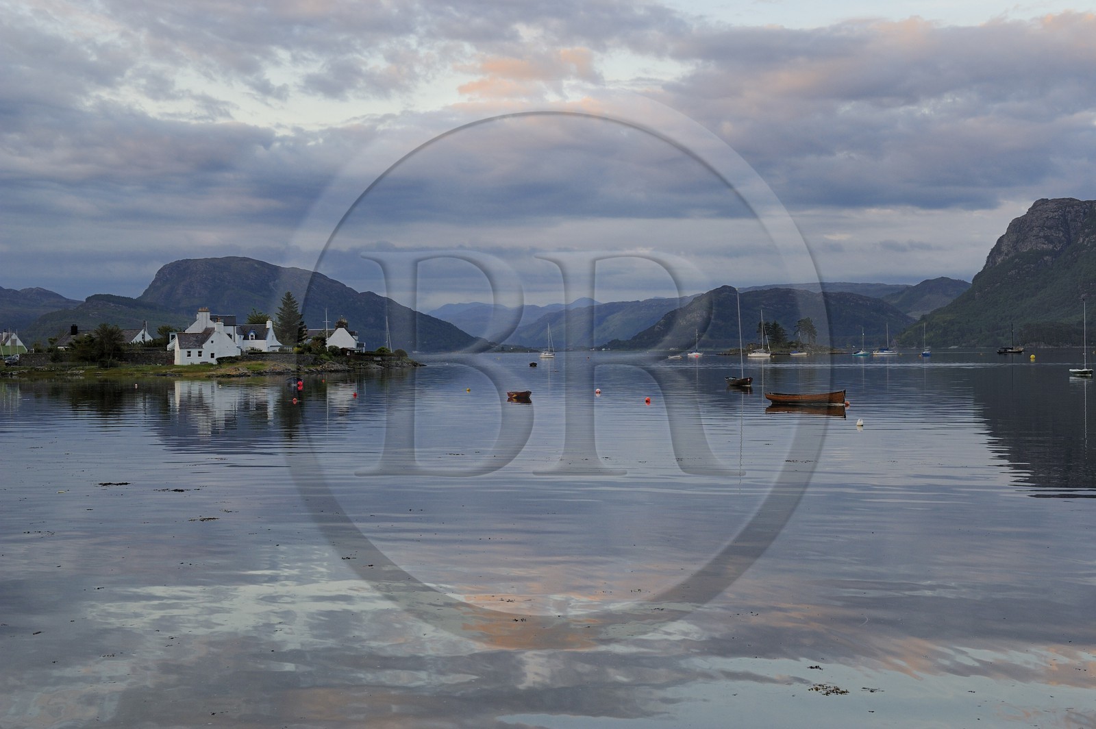 United Kingdom, Scotland, Highland, Plockton, Loch Carron view