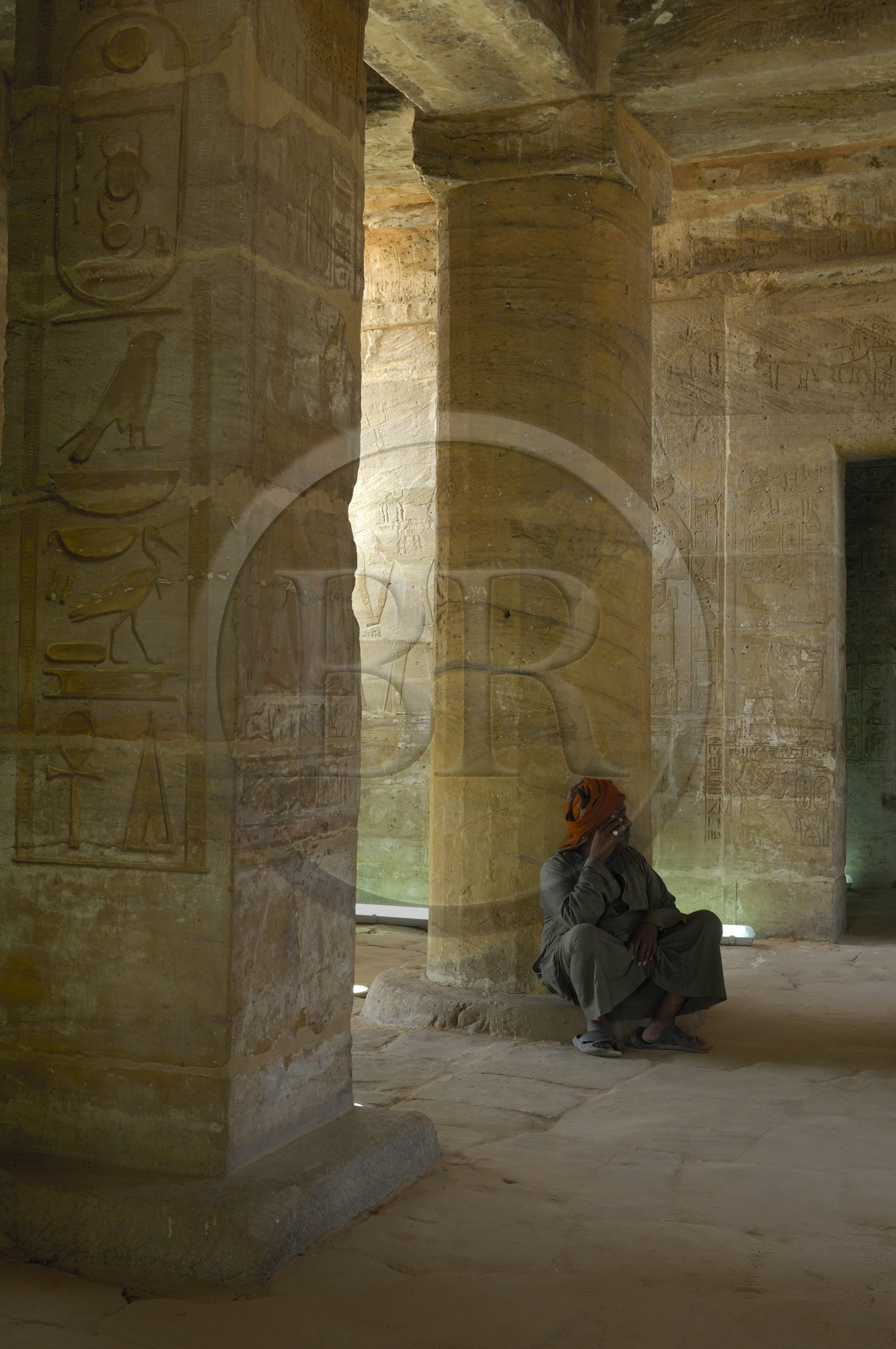Egypte, Haute Egypte, Nubie, Lac Nasser, site d'Amada, temple d'Amon