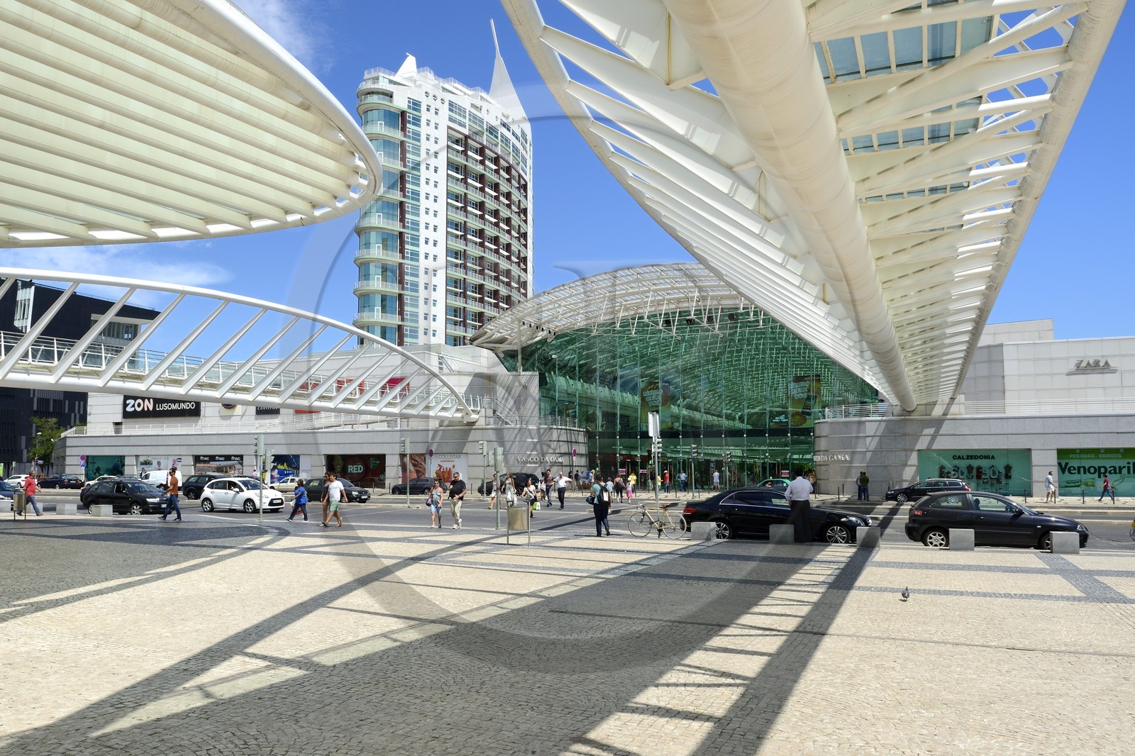 Portugal, Lisbonne, Parque das Nações (Parc des nations) construit pour l'exposition universelle de 1998, le centre commercial Vasco de Gama