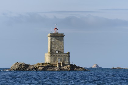 France, Finistère (29), Baie de Morlaix,  le phare de l'Ile Noire