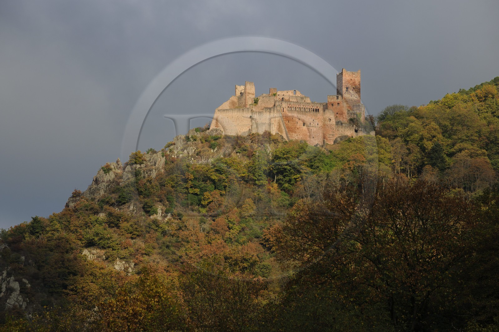 France, Haut-Rhin (68), Ribeauvillé, château Saint-Ulrich