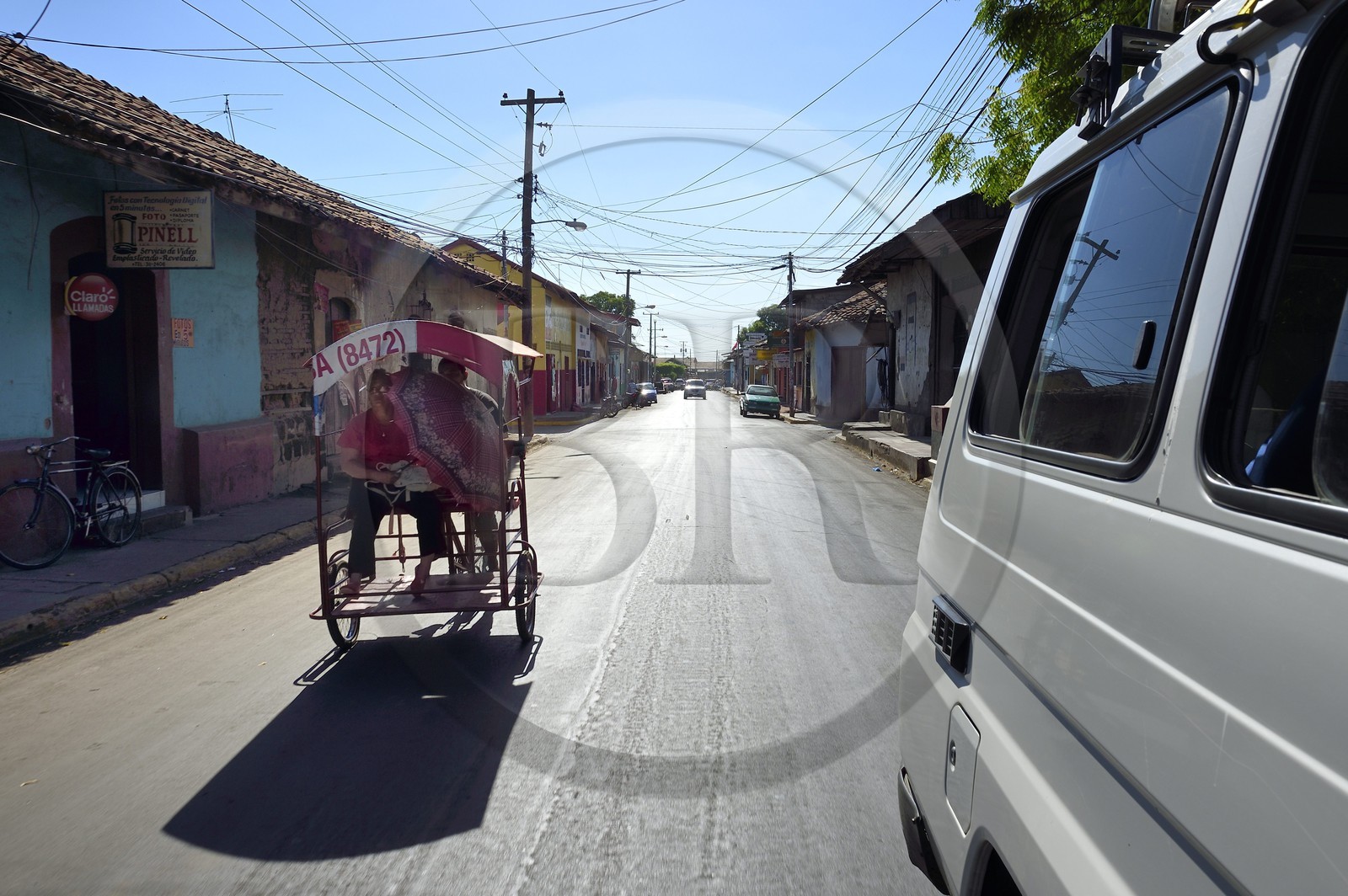Nicaragua, Leon, trishaw (cyclo taxi)