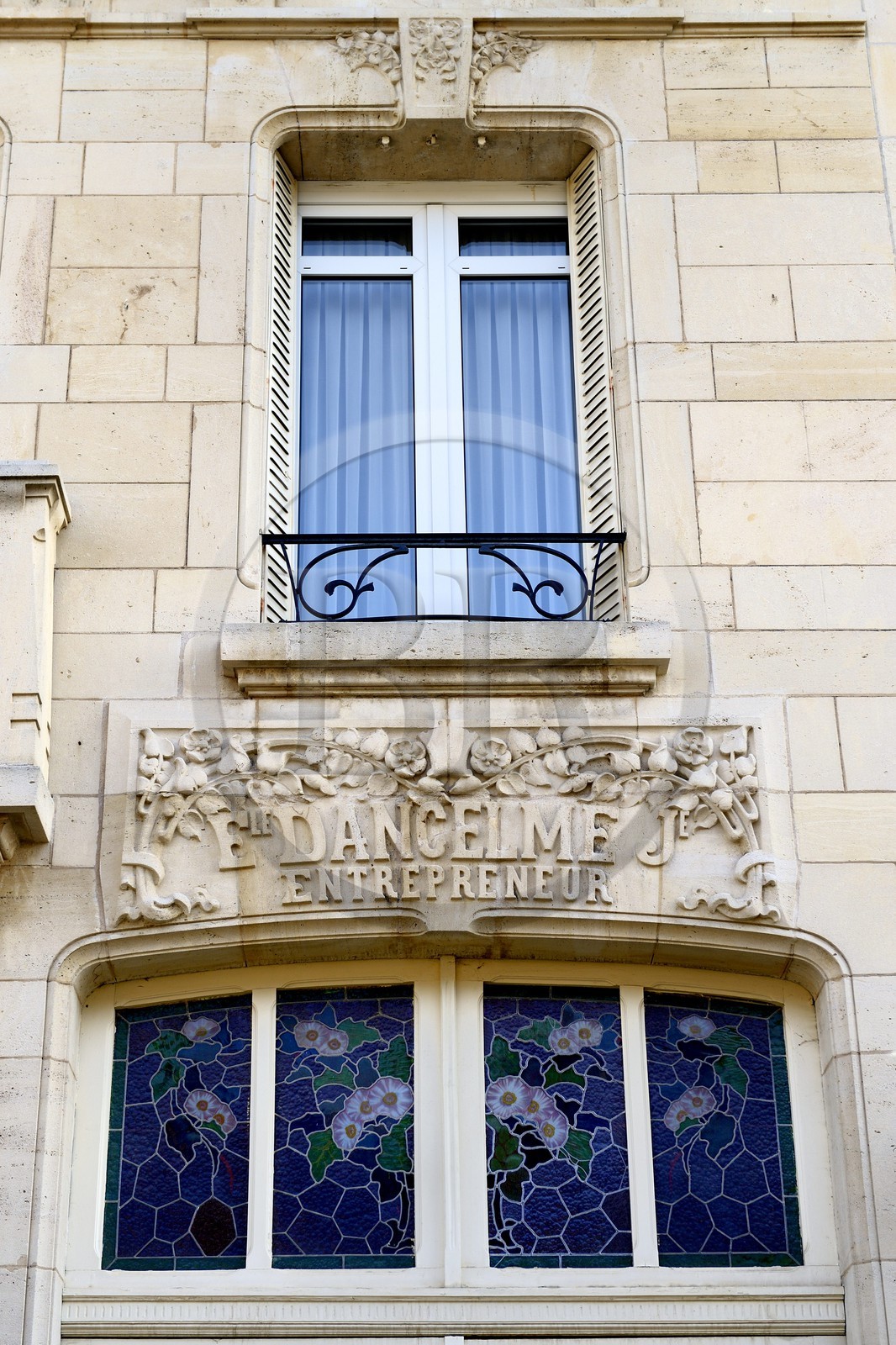France, Meurthe-et-Moselle (54), Nancy, immeuble Art Nouveau au 61 rue Félix Faure