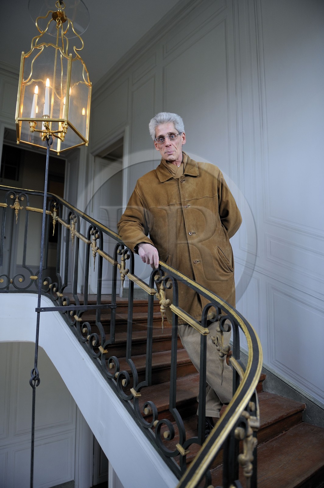 France, Yvelines (78), château de Versailles, classé Patrimoine Mondial de l'UNESCO, le conservateur en chef du domaine de Marie-Antoinette Jérémie Benoît