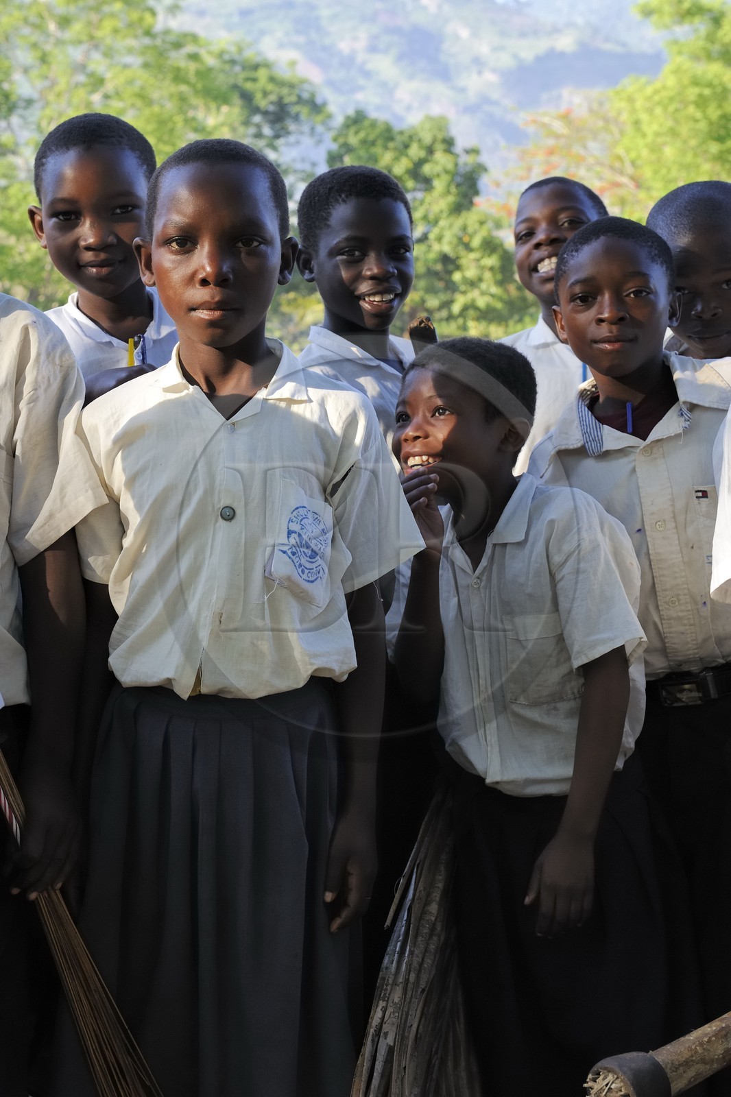 Tanzania, Morogoro district, Uluguru mountains, elementary school in the village of Kiroka
