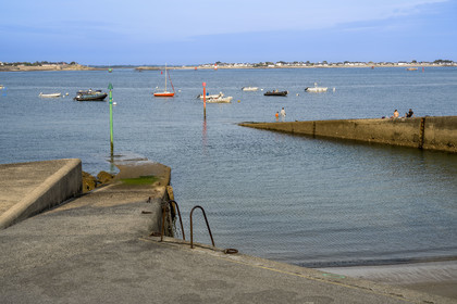 France, Morbihan (56), rade de Lorient, Larmor-Plage, Pointe des Blagueurs