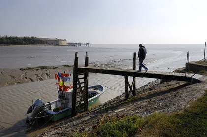 France, Charente-Maritime (17), Talmont-sur-Gironde, labelisé Les plus beaux Village de France, le port