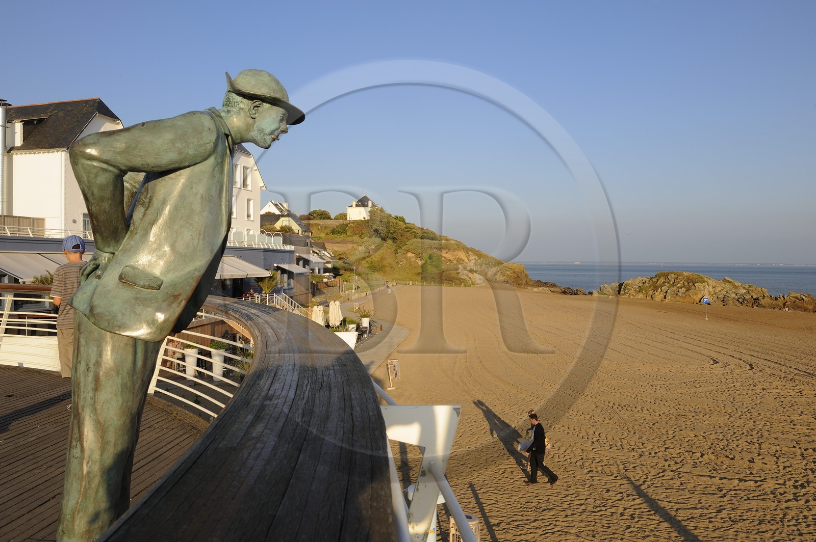France, Loire-Atlantique (44), Saint-Nazaire, plage de Saint-Marc des vacances de Monsieur Hulot de Jacques Tati