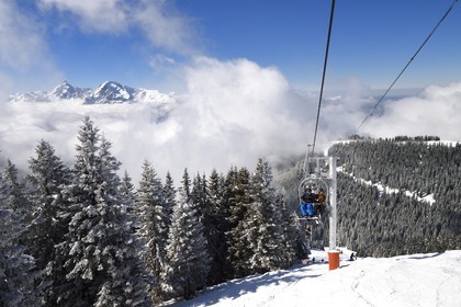 France, Haute-Savoie (74), Arâches-la-Frasse, station de ski Les Carroz d'Arâches