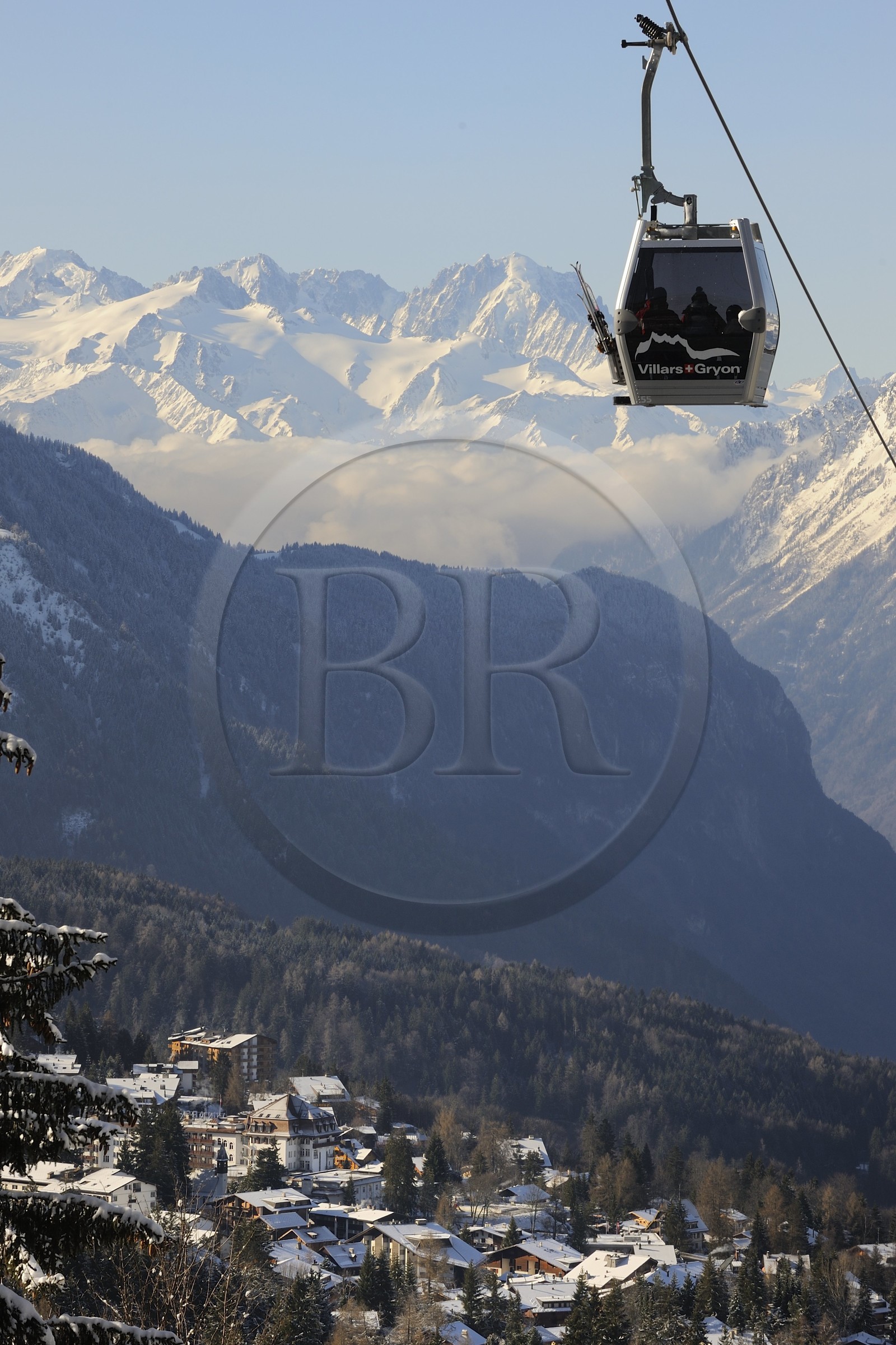 Suisse, Canton de Vaud, Domaine skiable de Villars sur Ollon - Gryon