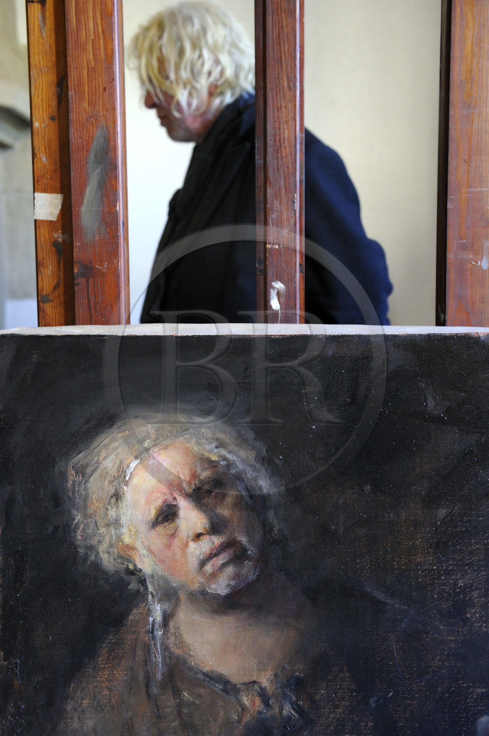 France, Yvelines (78), Maisons-Laffitte, le peintre suédois Odd Nerdrum