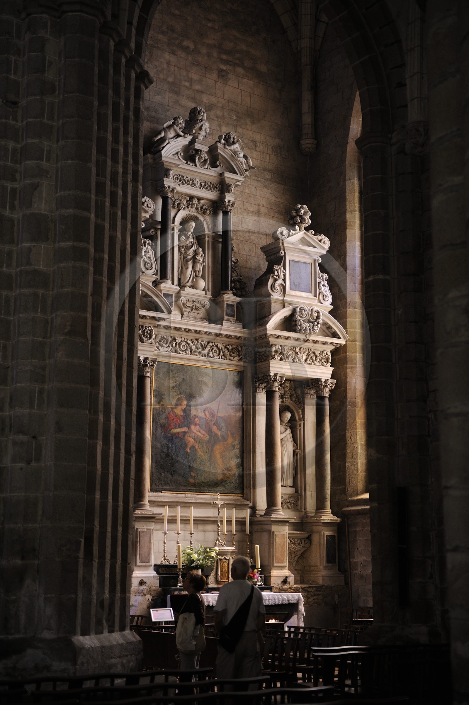 France, Loire-Atlantique (44), Guérande, collégiale Saint-Aubin