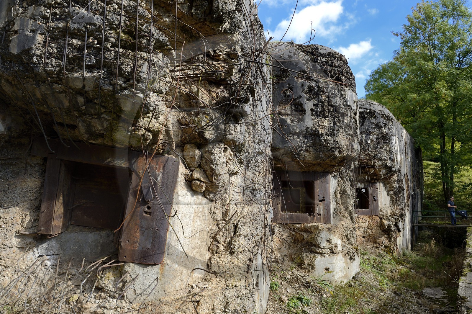 France, Moselle (57), Veckring, Ligne Maginot, forteresse du Hackenberg, bunker