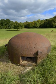 France, Moselle (57), Veckring, Ligne Maginot, forteresse du Hackenberg, cloche blindée