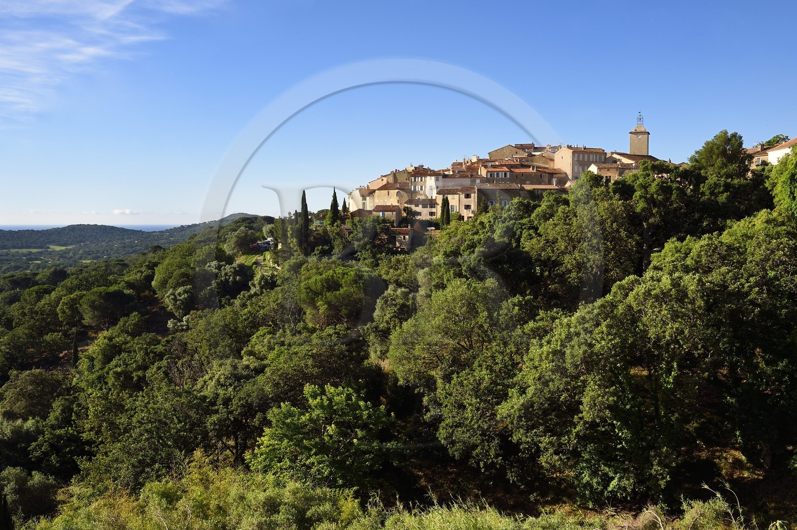 France, Var, Presqu'ile de Saint-Tropez, the hilltop village of Ramatuelle