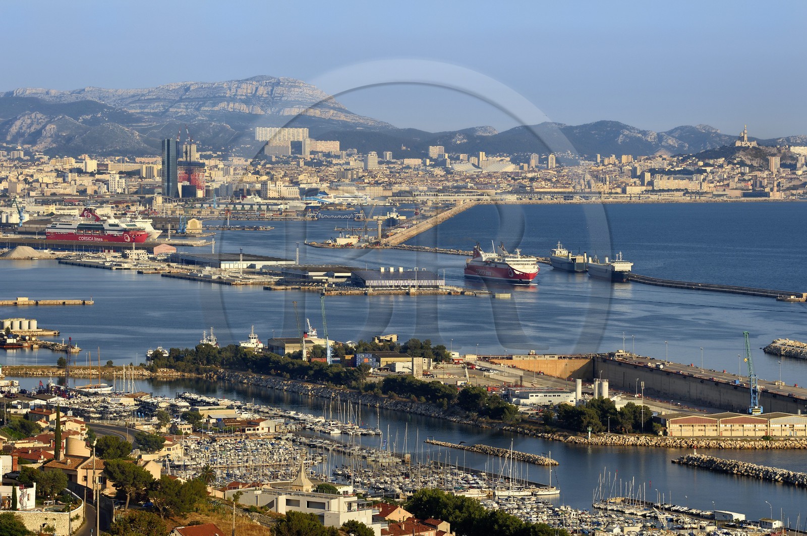 France, Bouches du Rhone, Marseille, Grand Port Maritime de Marseille or GPMM, East Basin, Marina Estaque