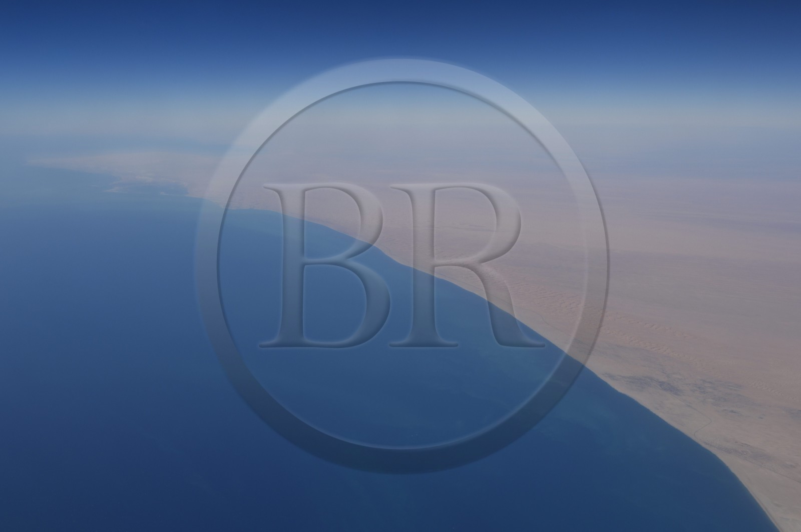 Sultanat d'Oman, côte nord ouest (vue aérienne)