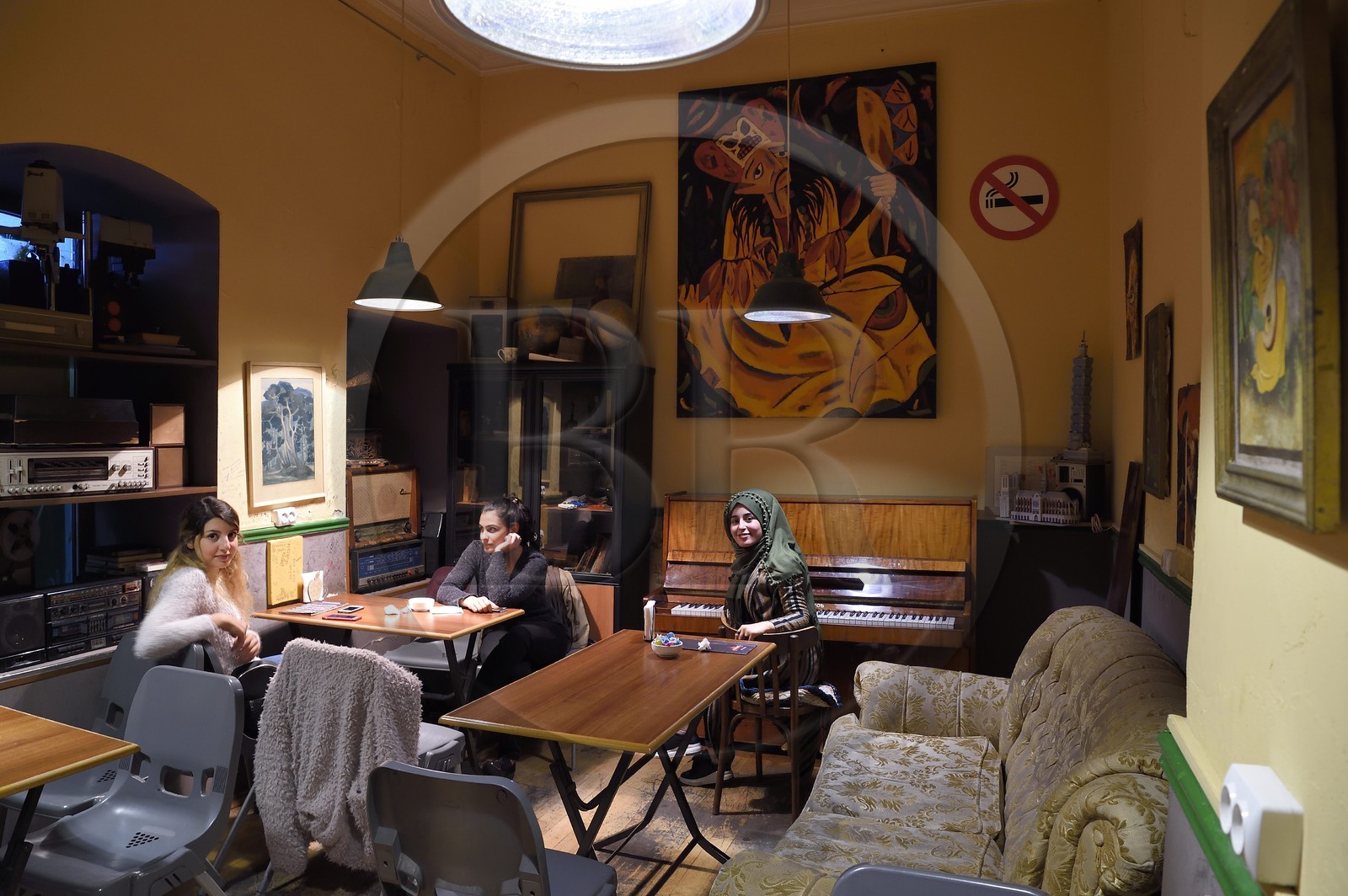 Azerbaijan, Baku, Old School Café