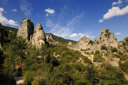 France, Hérault (34), Cirque de Mourèze, rochers dolomitiques