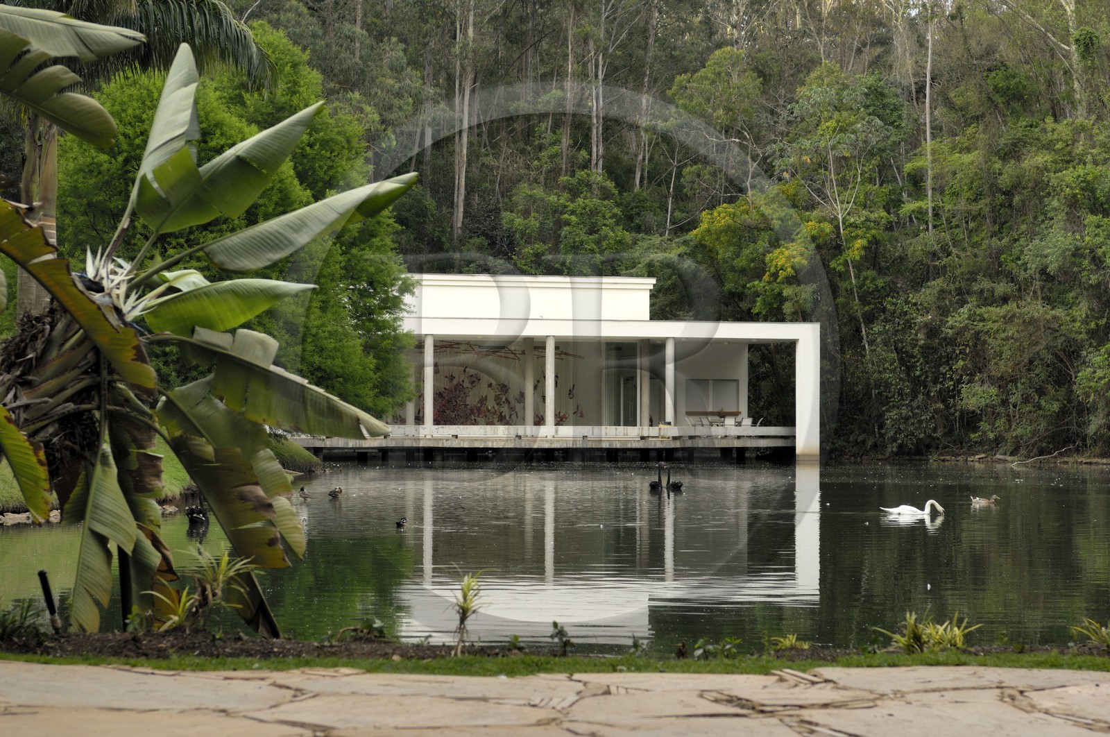 Brésil, Etat du Minas Gerais, région de Belo Horizonte, Brumadinho, centre d'art contemporain Inhotim, Galeria True Rouge (2006) de Tunga