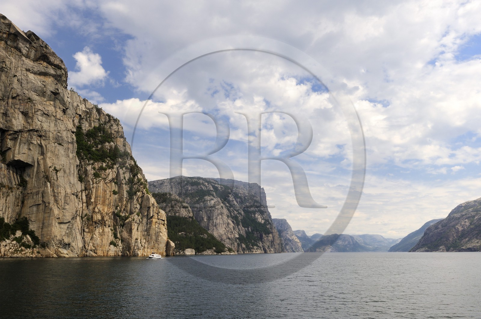 Norvège, Rogaland, le Lysefjord, fjord de Lysebotn