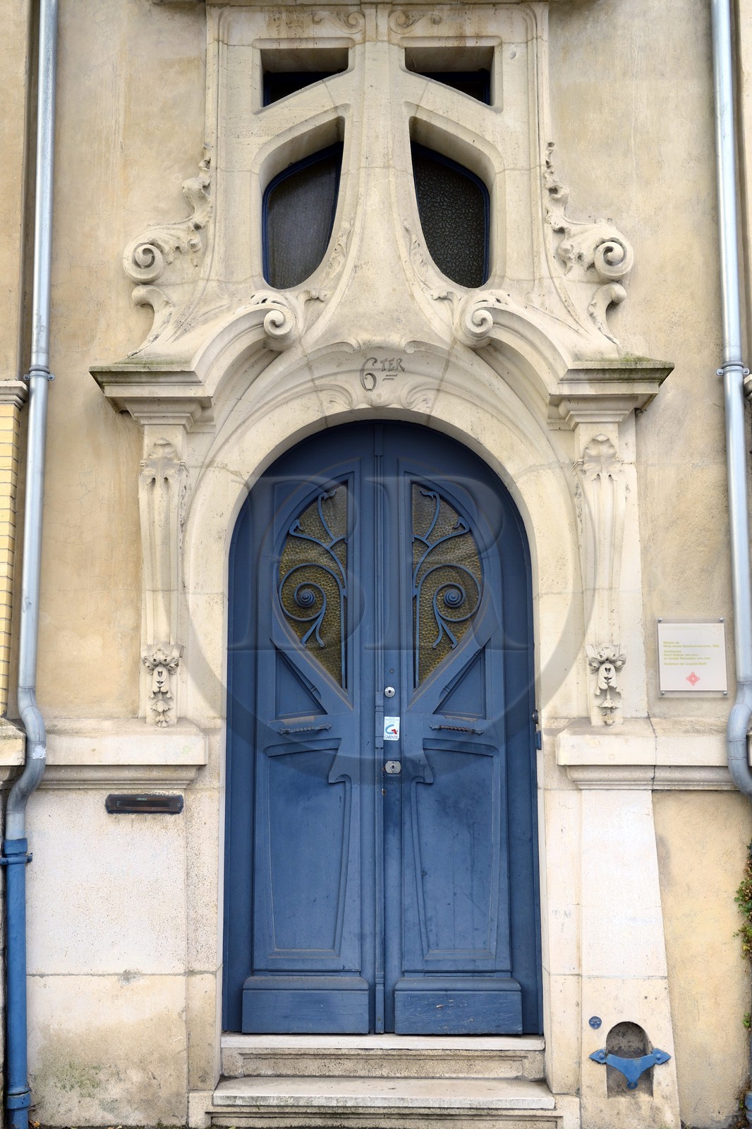 France, Meurthe-et-Moselle (54), Nancy, la Maison Geschwindammer (1905) Jugendstil sur le quai de la Bataille, par les architectes Henri Gutton et Joseph Hornecker