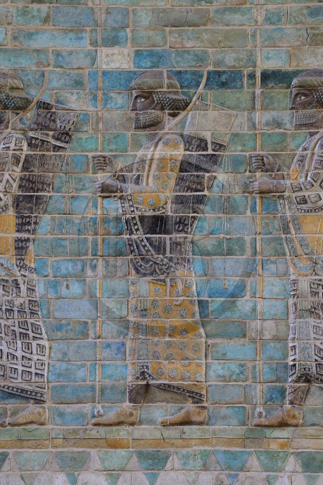 France, Paris (75), Musée du Louvre, salle de l'Iran, l'empire perse achéménide : le palais de Darius Ier à Suse, archer de la frise des archers''