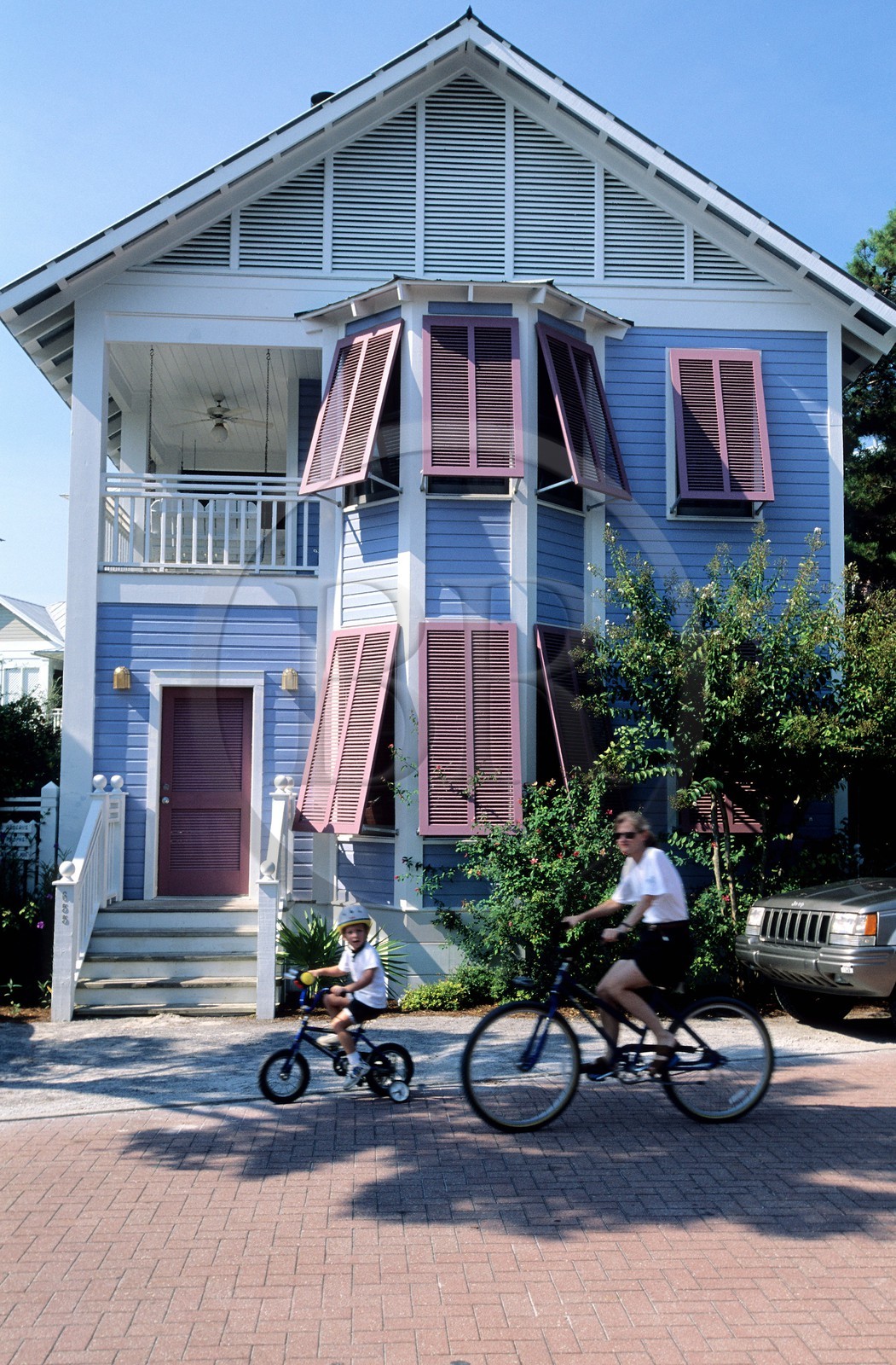 Etats-Unis, Floride, le Panhandle, Seaside, ville balnéaire nouvelle