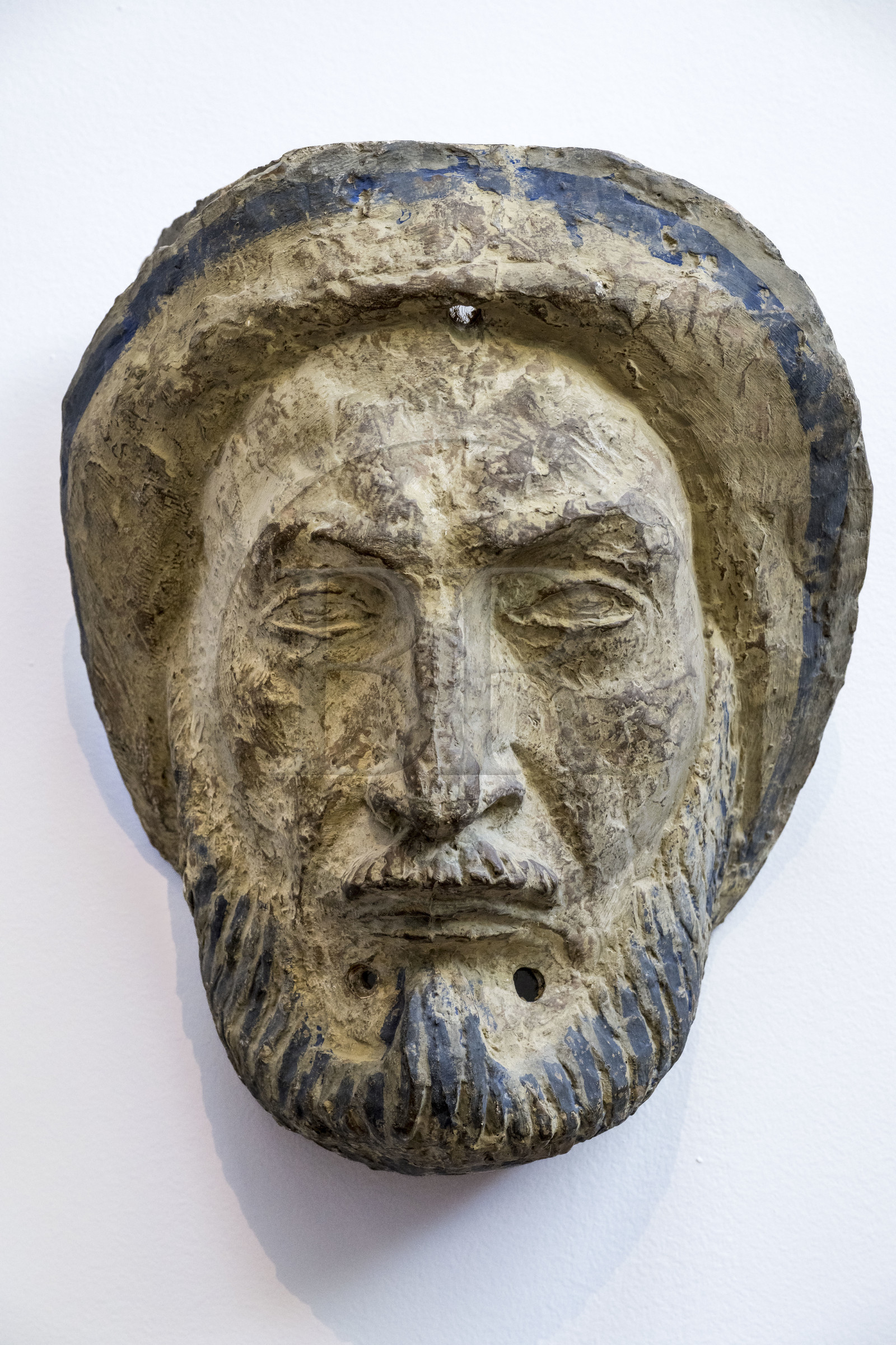 France, Paris (75), le musée du sculpteur Antoine Bourdelle, autoportrait, masque en corbeau d'architecture, exposition des Arts Décoratifs de (1925)