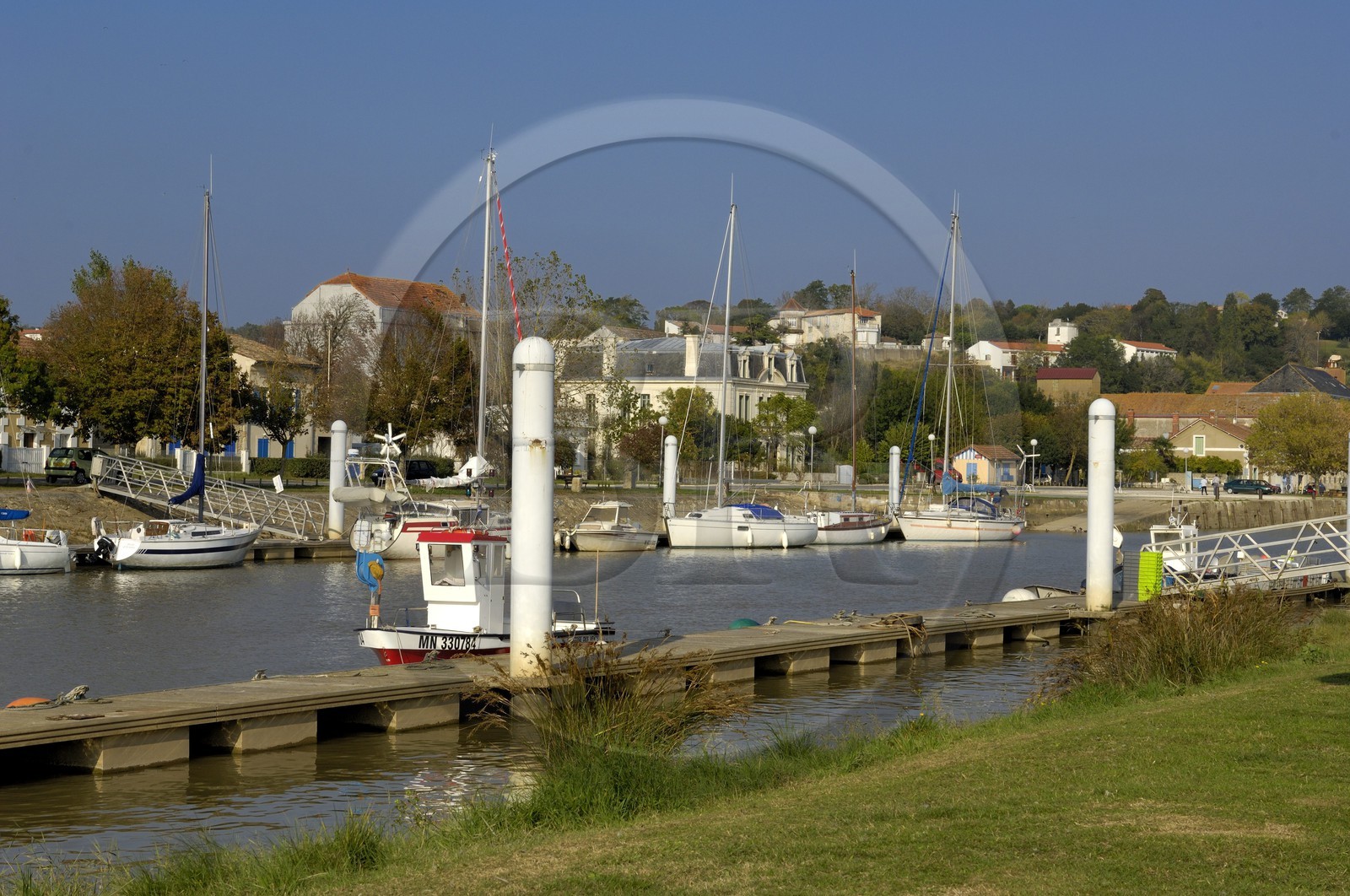 France, Charente-Maritime (17), Mortagne-sur-Gironde, le port