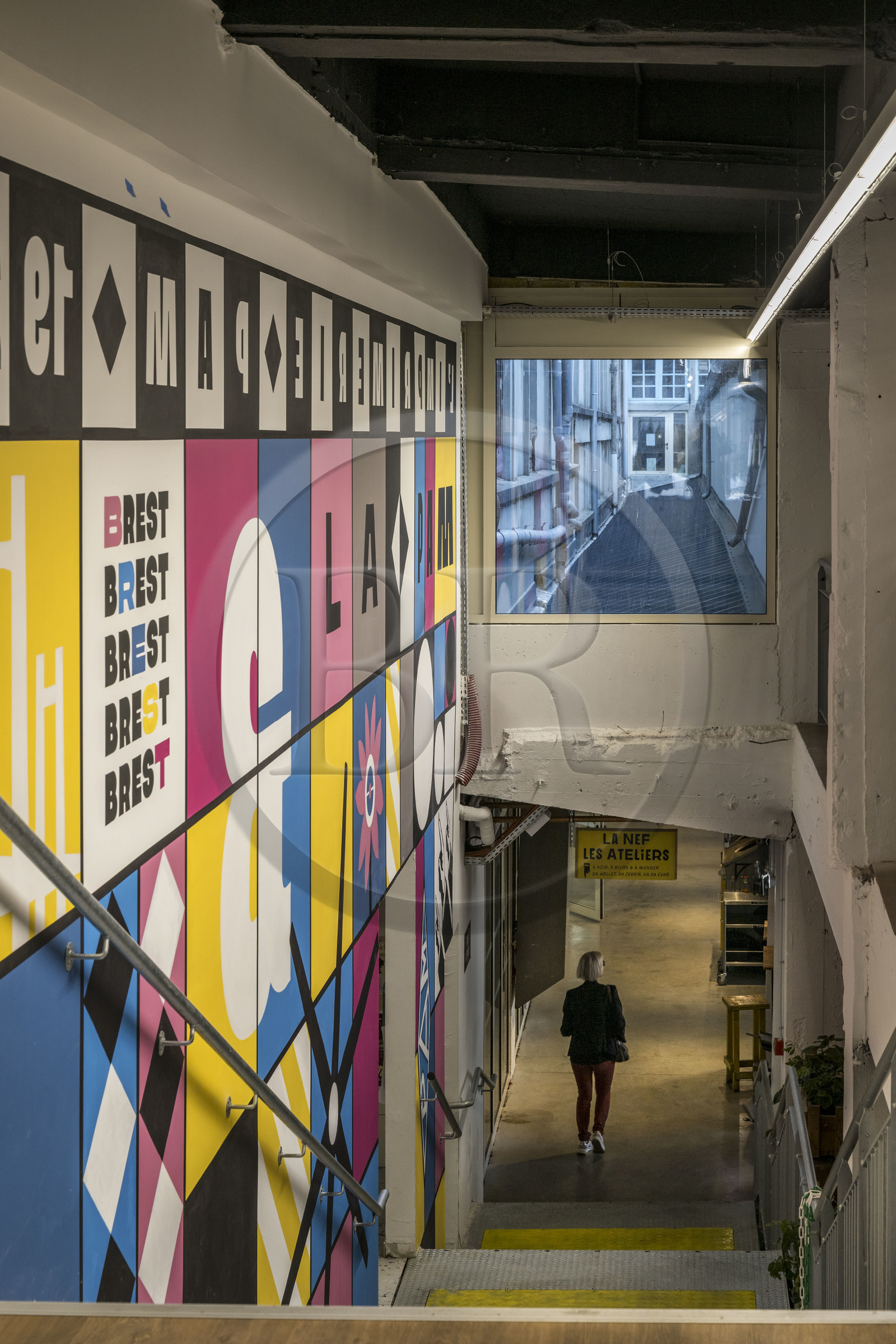 France, Finistère (29), Brest, la PAM, une ancienne imprimerie devenue tiers lieu