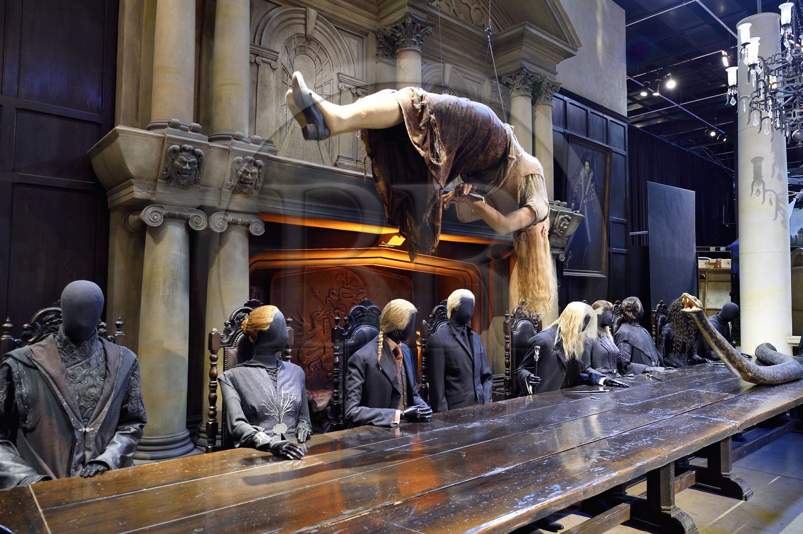 Royaume-Uni, Hertfordshire, Leavesden, Leavesden Film Studios, Harry Potter Studio Tour London, les coulisses du tournage des 8 films de Harry Potter, réunion au Manoir Malfoy