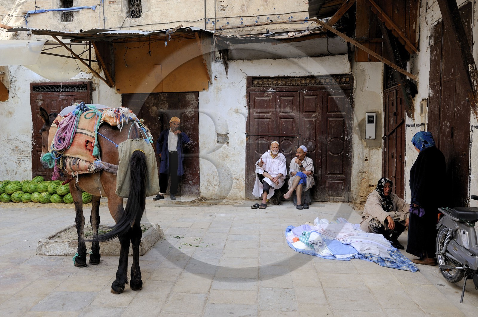 Morocco, Middle Atlas, Fez, Imperial City, Fez El Bali, medina listed as World Heritage by UNESCO, Sagha square