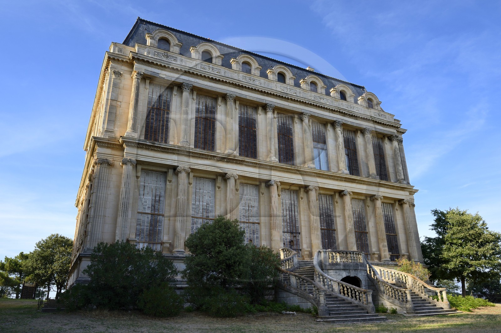 France, Corse du Sud, Ajaccio, Chateau of the Punta of the Pozzo di Borgo family near Villanova built with the stones of the Tuileries in Paris