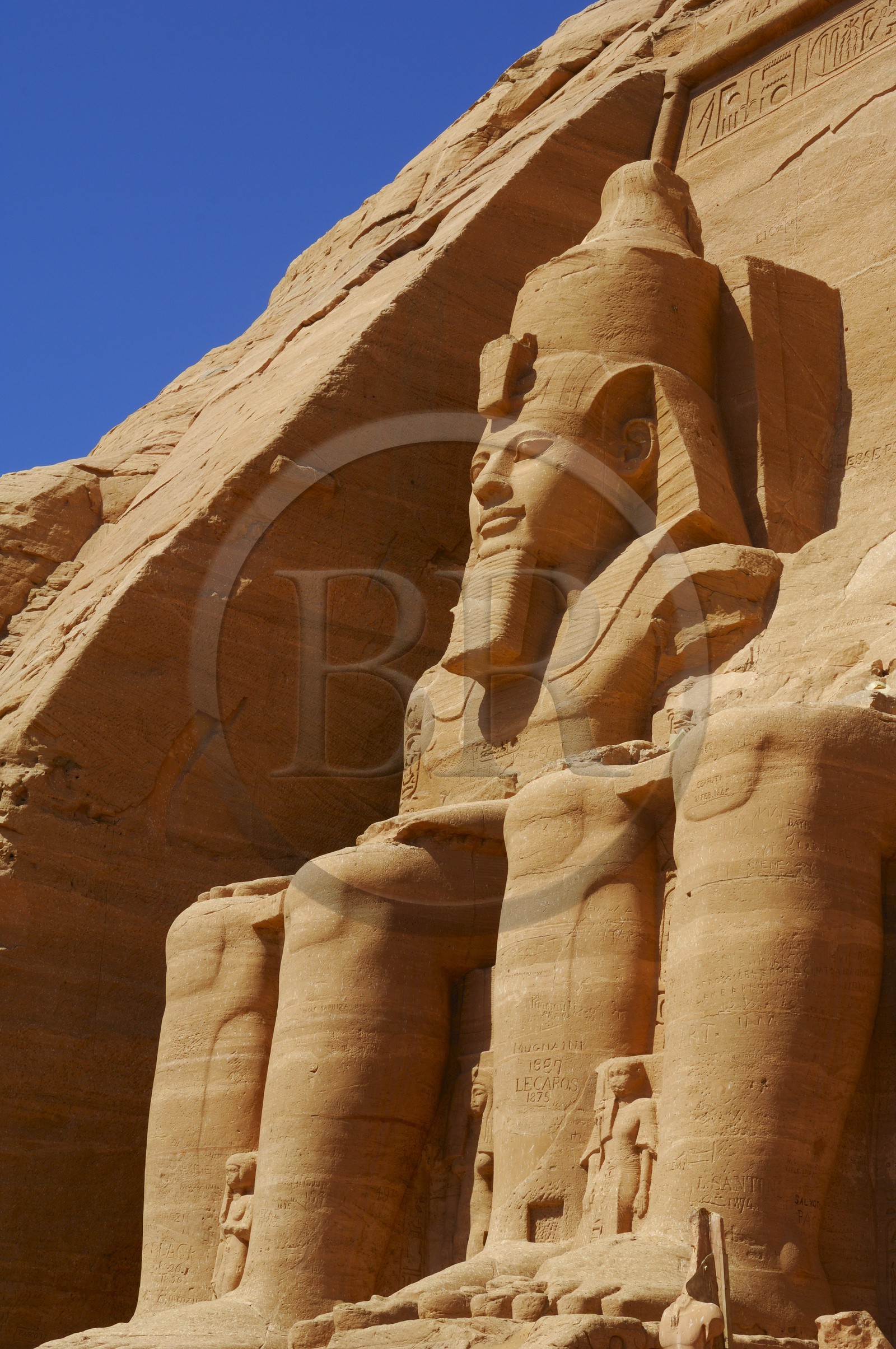 Egypte, Haute Egypte, Nubie, Abou Simbel, site classé Patrimoine Mondial de l'UNESCO, temple de Ramsès II