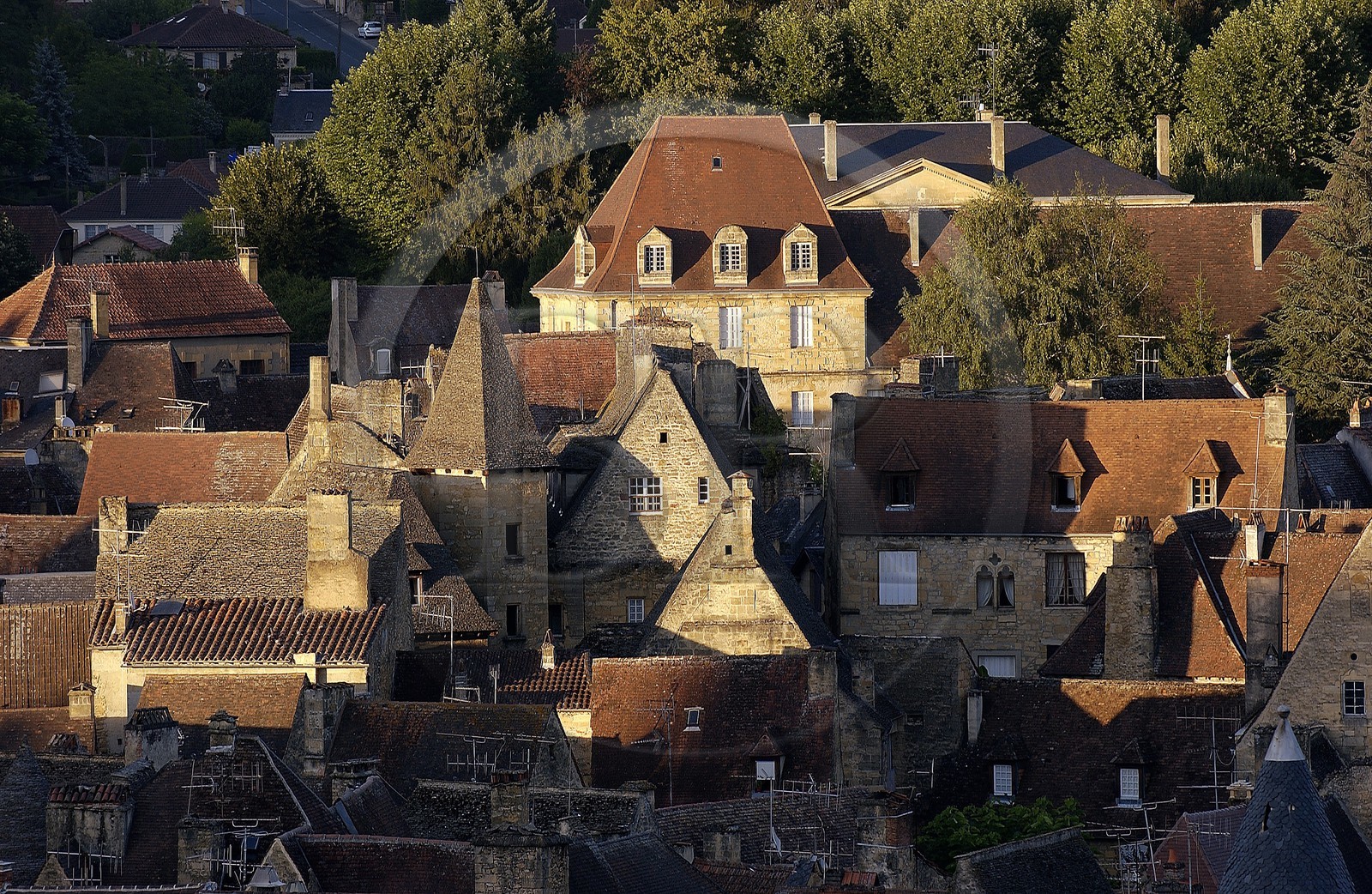 France, Dordogne, roofs of Sarlat la Caneda