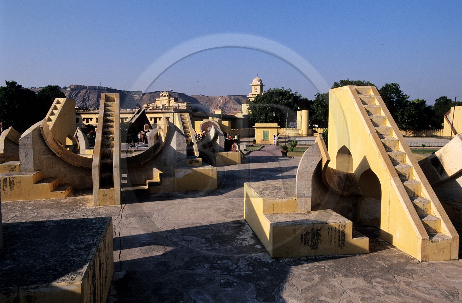 India, Rajasthan State, Jaipur, Yantra Mandir or Jantar Mantar astronomical observatory built in 1727, listed as World Heritage by UNESCO