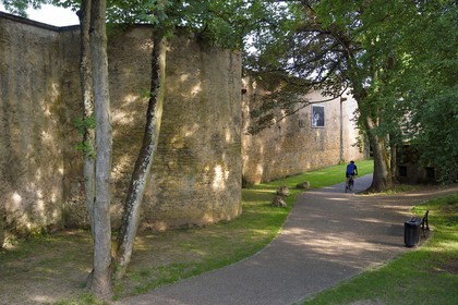 France, Moselle (57), Metz, circuit des remparts le long de la Moselle et de la Seille