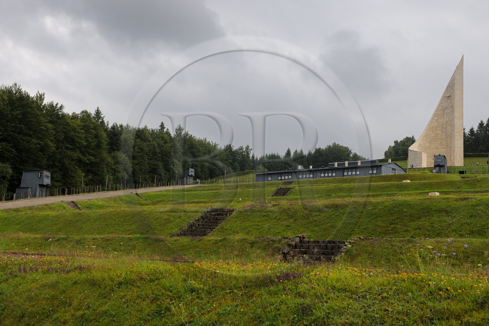 France, Bas-Rhin (67), région de Schirmeck, camp de concentration nazi du Struthof-Natzwiller et le Mémorial national de la Déportation