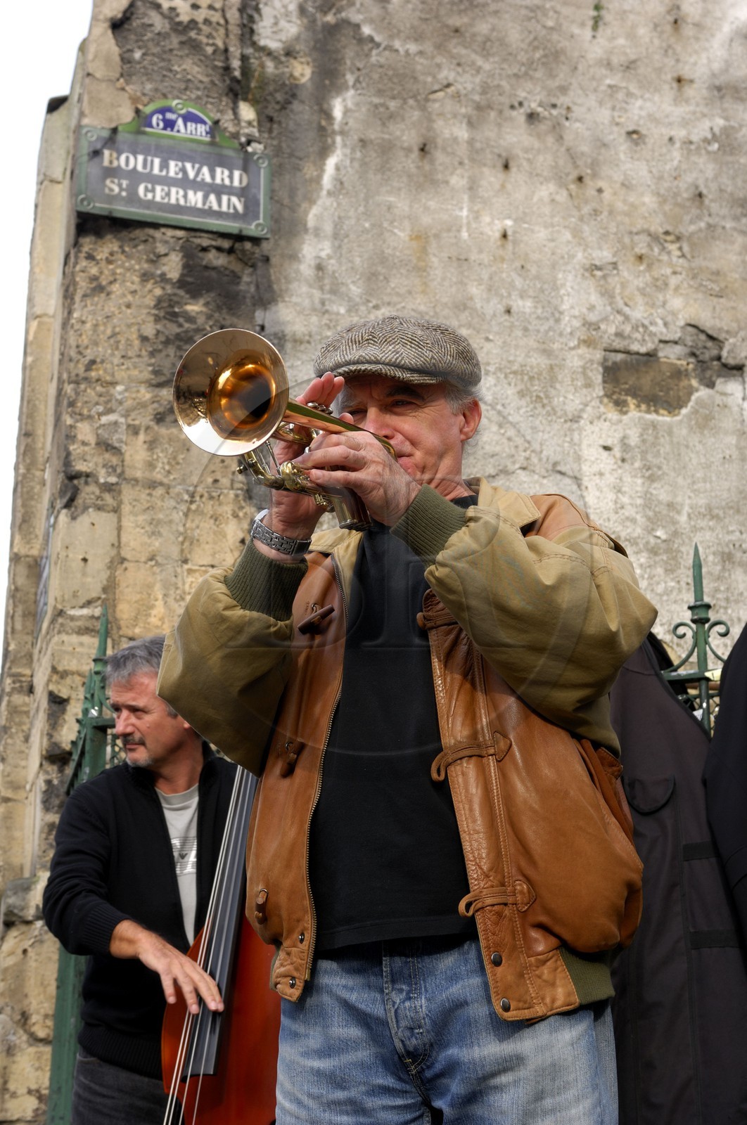 France, Paris (75), La Planche à Dixie, orchestre de jazz traditionnel place Saint-Germain-des-Prés