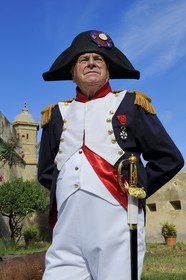 Italie, Toscane, l’Ile d’Elbe, Portoferraio, dans la peau de Napoleon, tous les ans début mai on fête l’arrivée de Napoléon avec une reconstitution