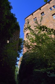 France, Bas-Rhin, Parc regional des Vosges du nord (Northern Vosges Regional Natural Park), La Petite Pierre, the Lutzelstein castle
