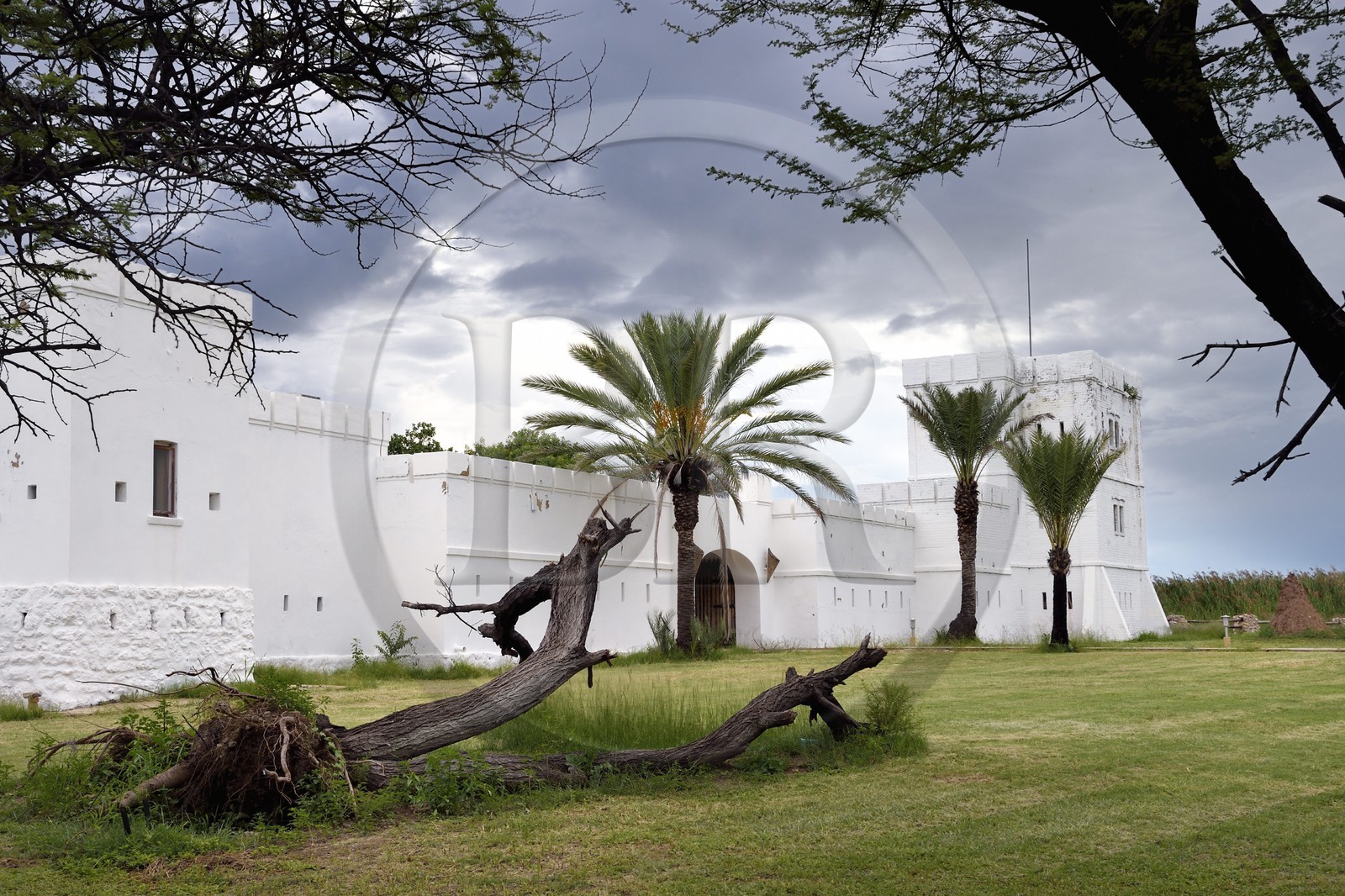 Namibie, région de Oshikoto, Parc National d'Etosha, ancien fort allemand de Namutoni