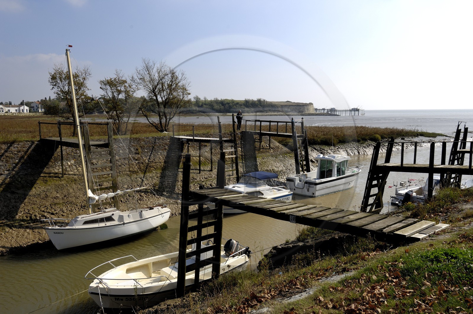 France, Charente-Maritime (17), Talmont-sur-Gironde, labelisé Les plus beaux Village de France, le port