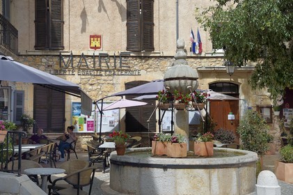 France, Var, Dracenie, Ampus, place de la Mairie