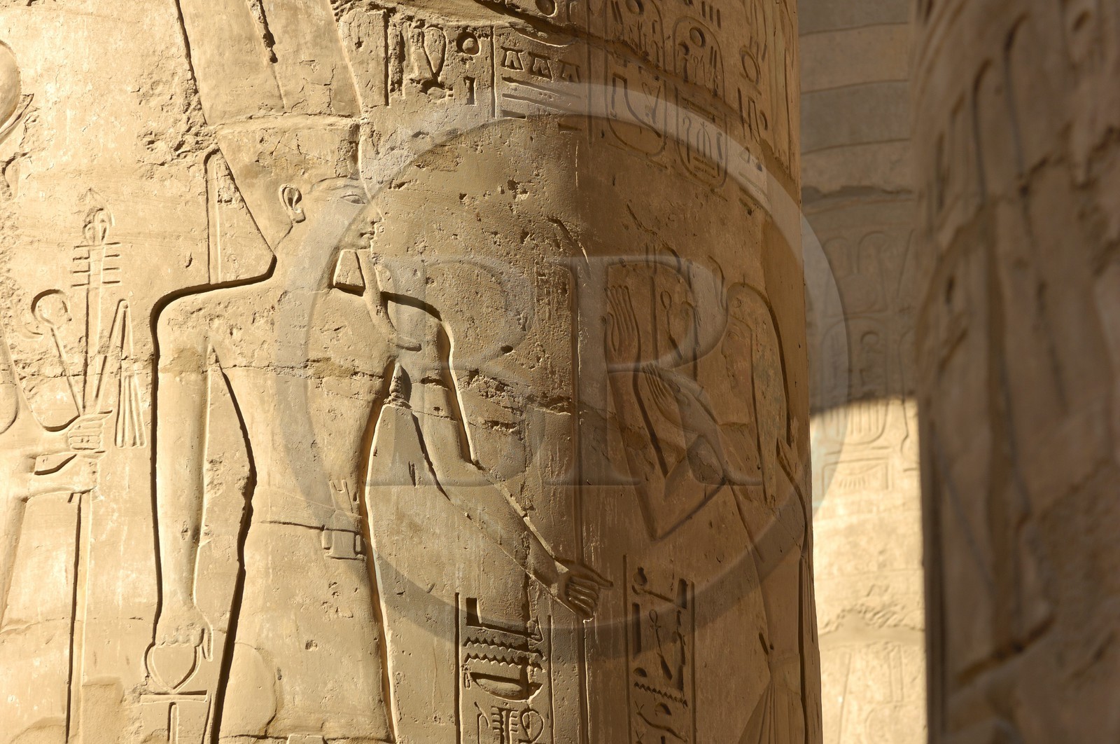 Egypte, Haute Egypte, vallée du Nil, Louxor, Karnak, classé Patrimoine Mondial de l'UNESCO, Grande Salle Hypostyle