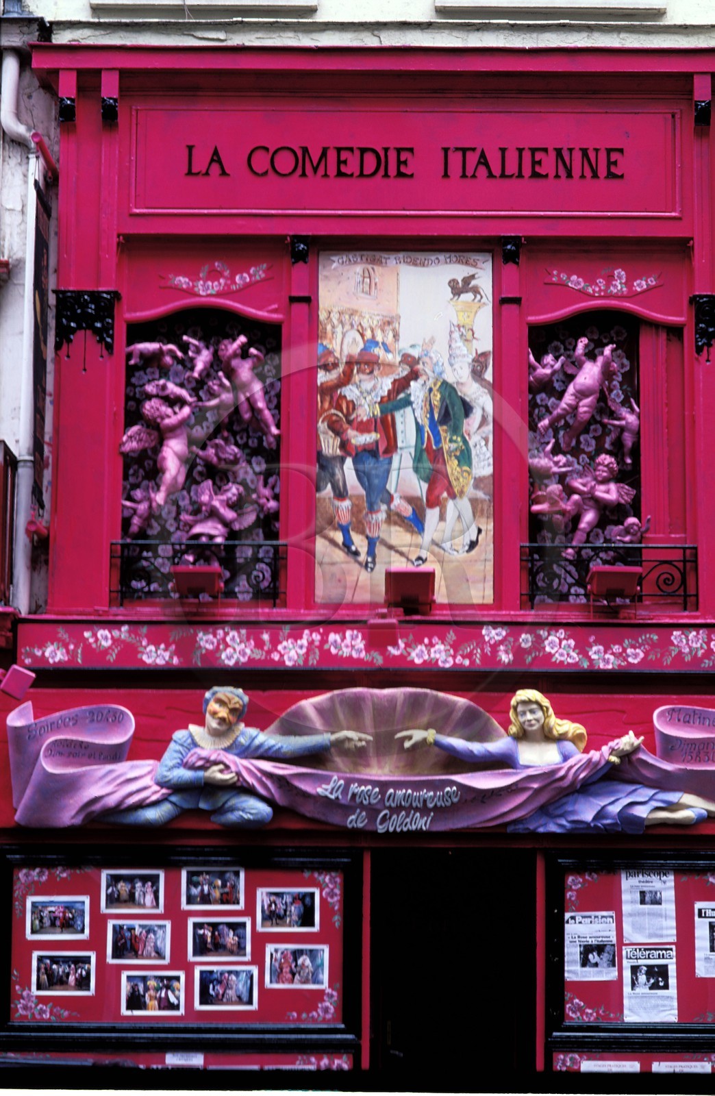 France, Paris (75), la Comédie italienne rue de la Gaité