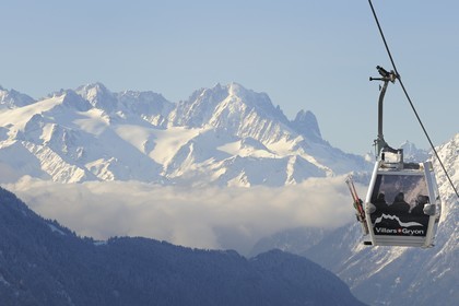 Suisse, Canton de Vaud, Domaine skiable de Villars sur Ollon - Gryon
